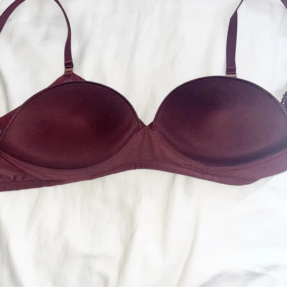 EUC Aerie Sunnie Wireless Lightly Lined Bra BUNDLE of 2 Lace Size 36D